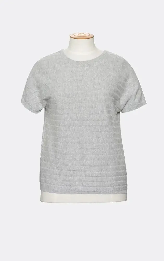 14GG COTTON/LINEN STRIPE TEE - CLEARANCE