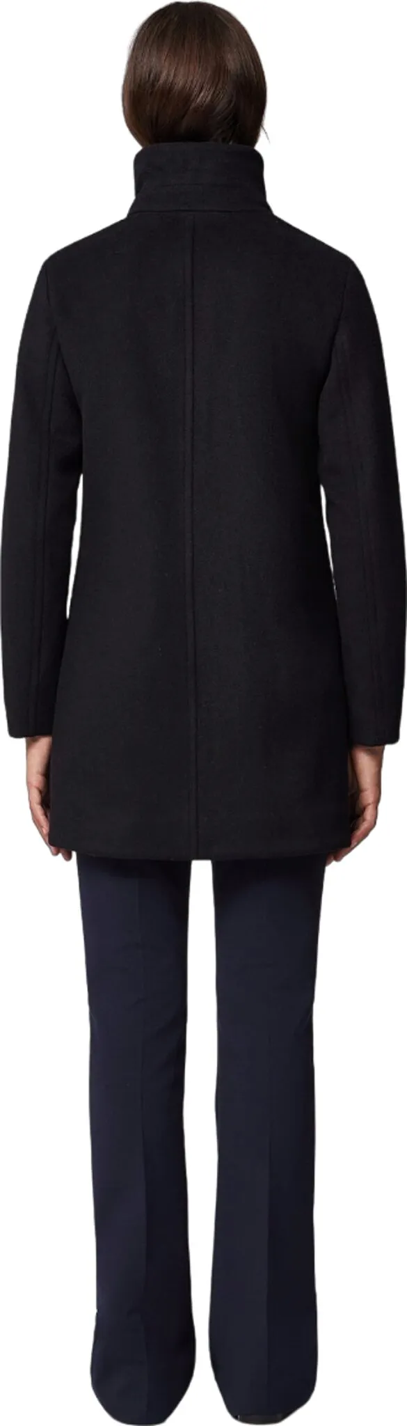 Abbi Straight-Fit Novelty Wool Coat with Puffer Collar - Women's|-|Manteau en laine texturé à coupe droite avec col bouffant Abbi - Femme