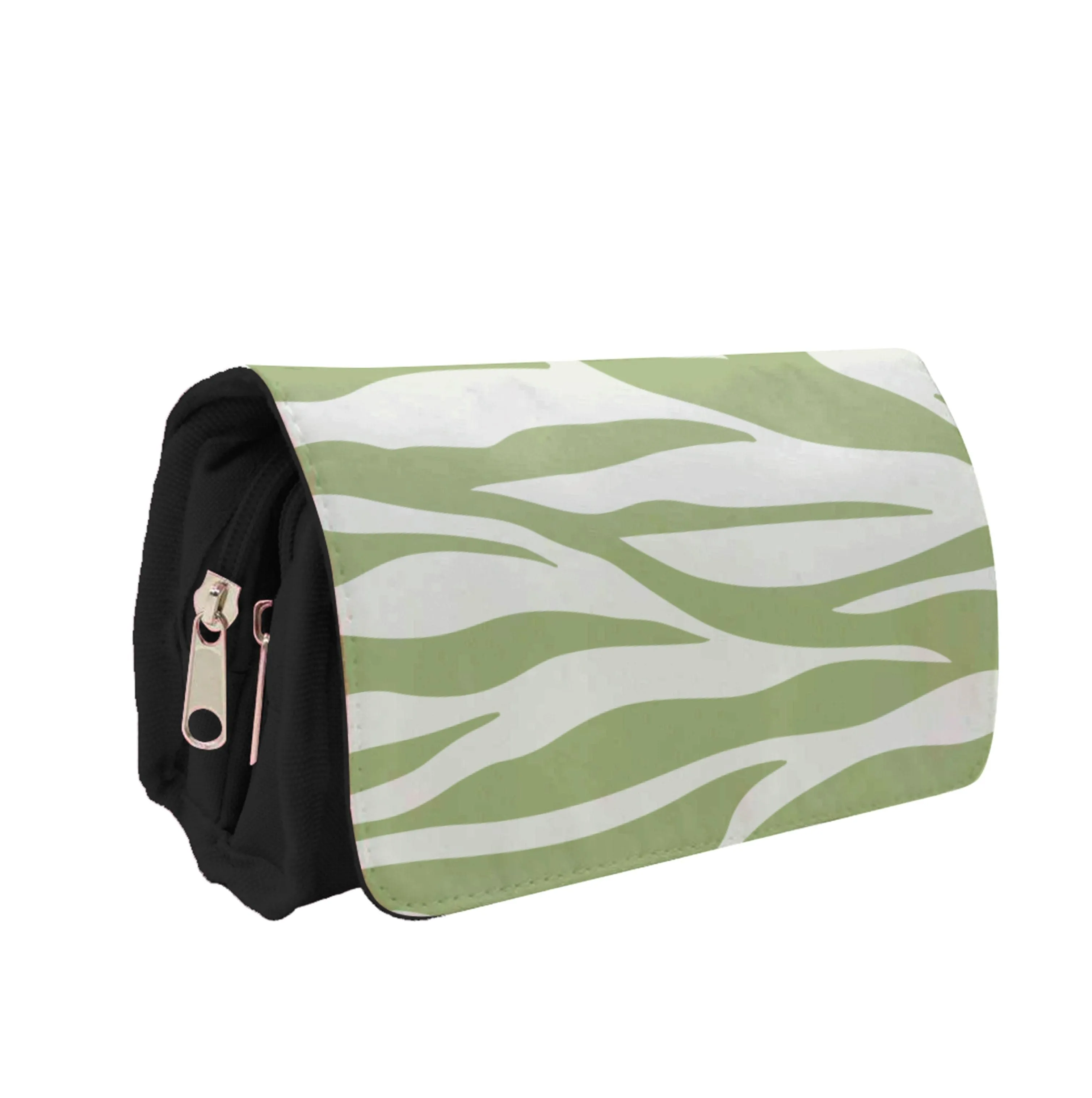 Abstract Green Print Pencil Case