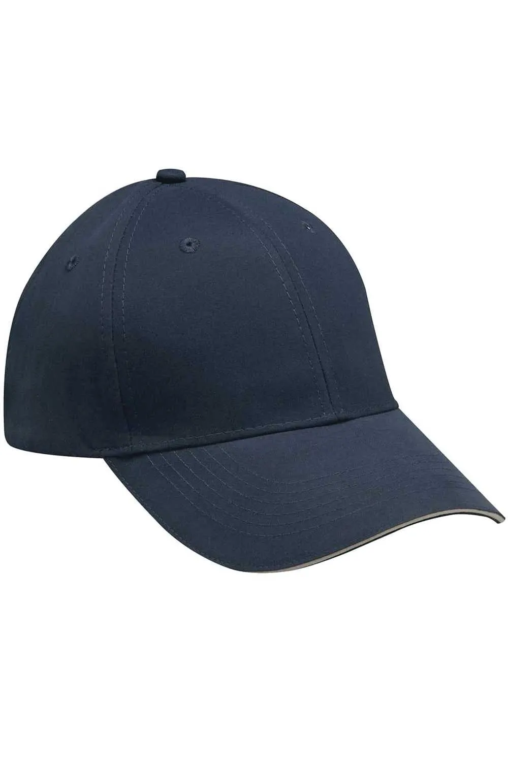 Adams Mens Performer Moisture Wicking Adjustable Hat - Navy Blue/Khaki