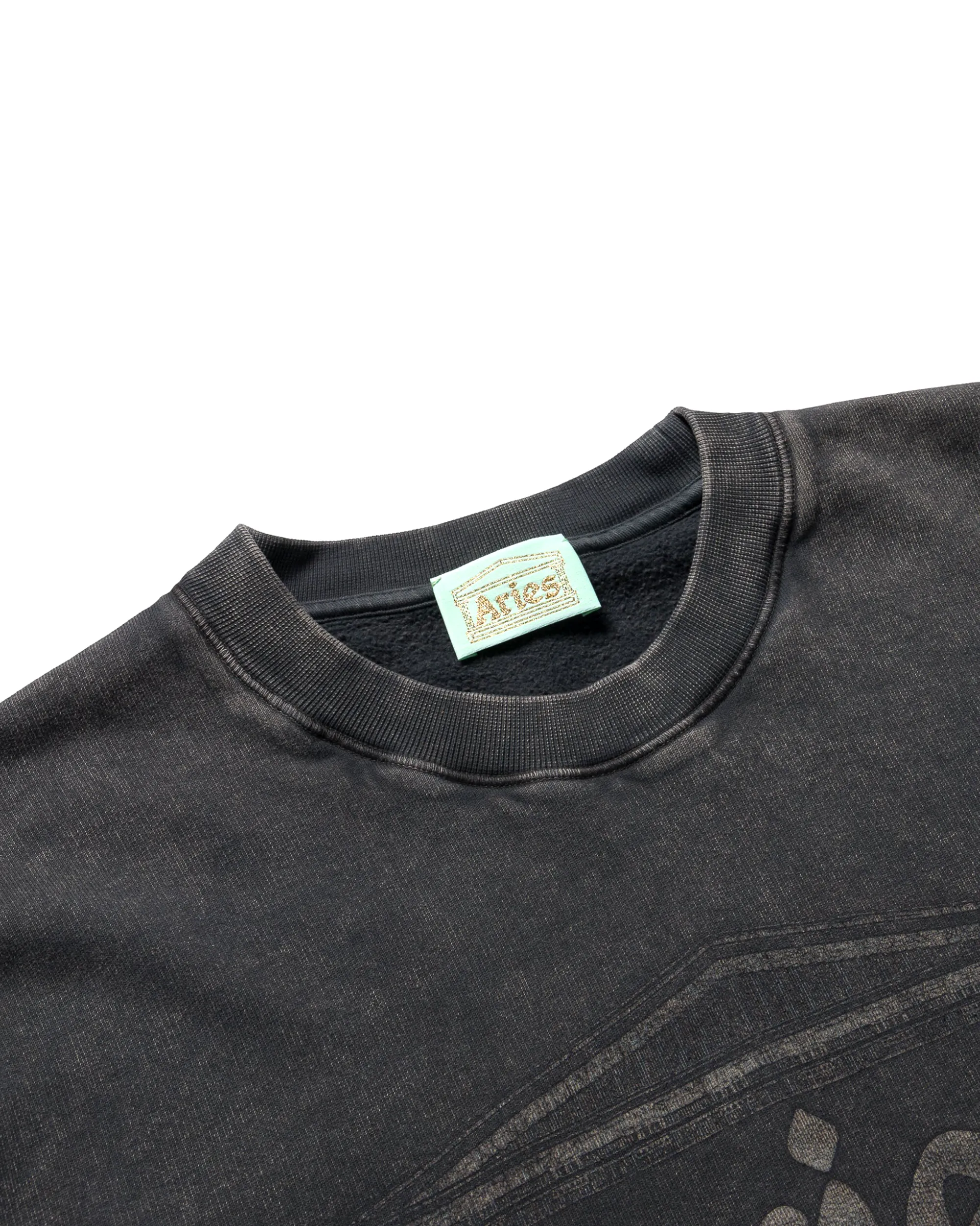 Aged Ancient Column Crewneck - Black