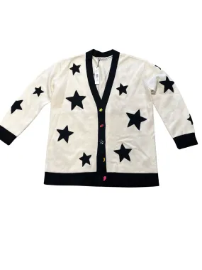 Alice   Olivia Bradford Novelty Button Star Print Cardigan