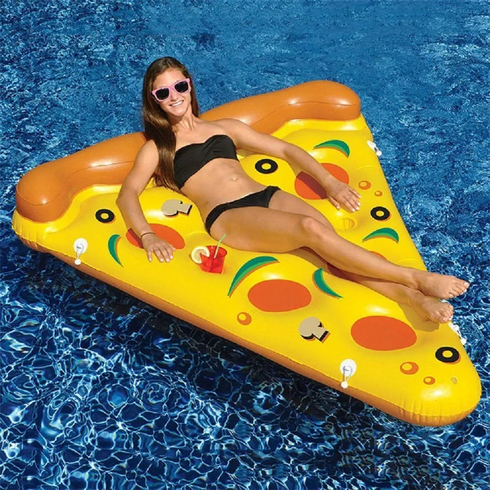 Althemax® Inflatable Pizza Slice Floating Rafts Bed For Swimming Pool Beach Toys Pizza / Pineapple