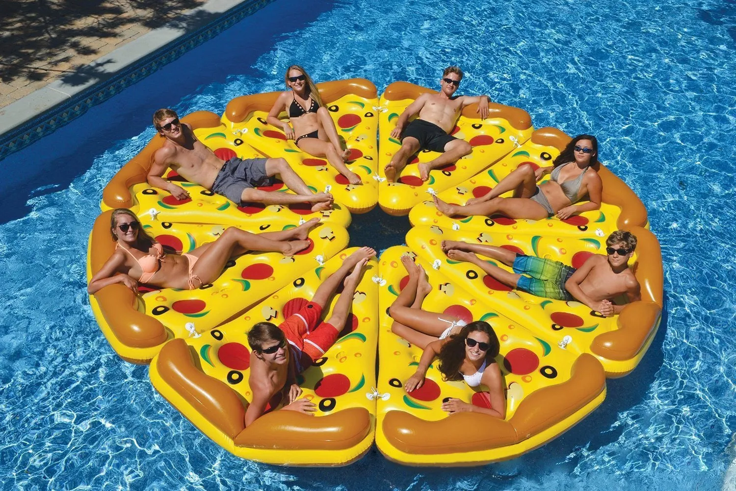 Althemax® Inflatable Pizza Slice Floating Rafts Bed For Swimming Pool Beach Toys Pizza / Pineapple