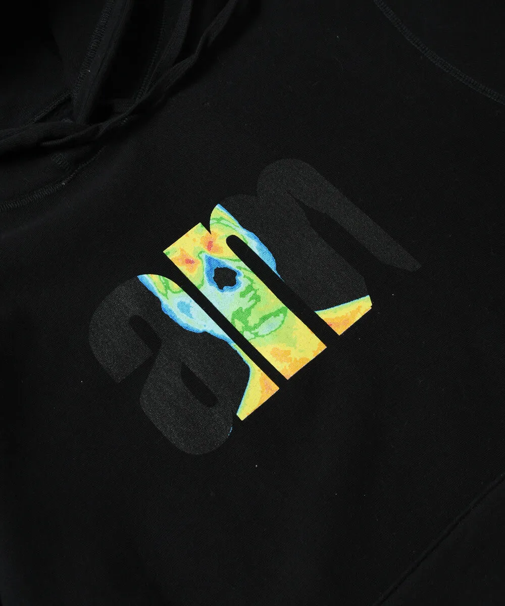 AM Aftermidnight NYC Thermo AM Logo Pullover Hoodie Black