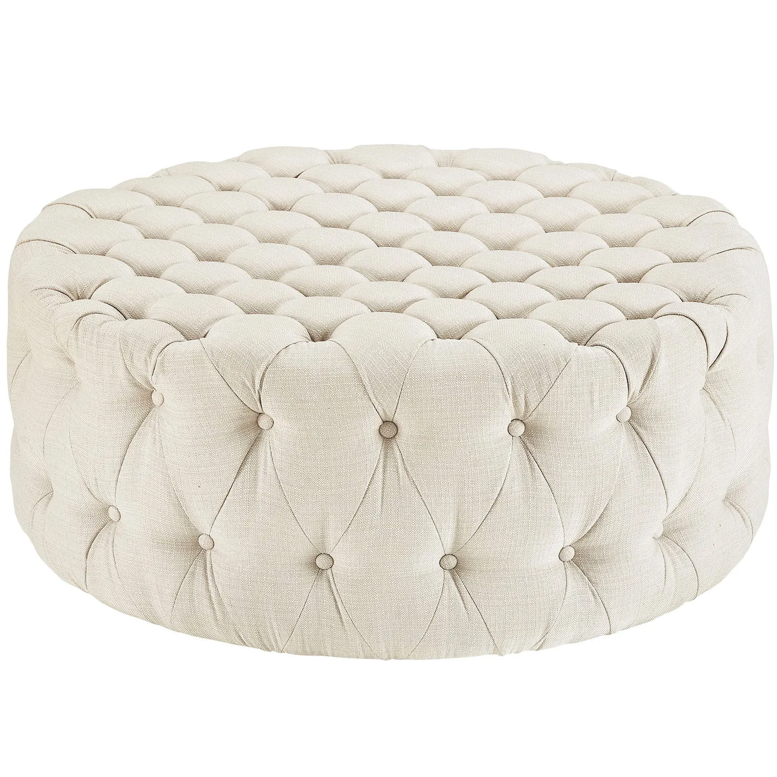 Amour Upholstered Fabric Ottoman by Modway