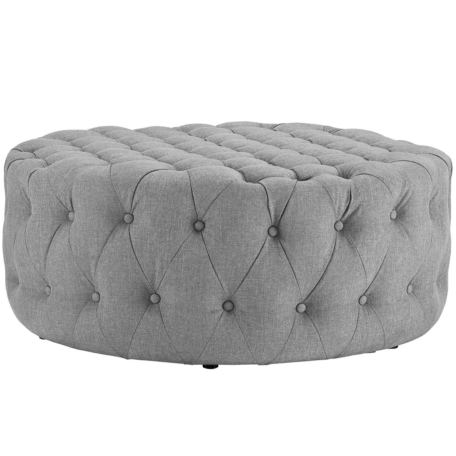 Amour Upholstered Fabric Ottoman by Modway