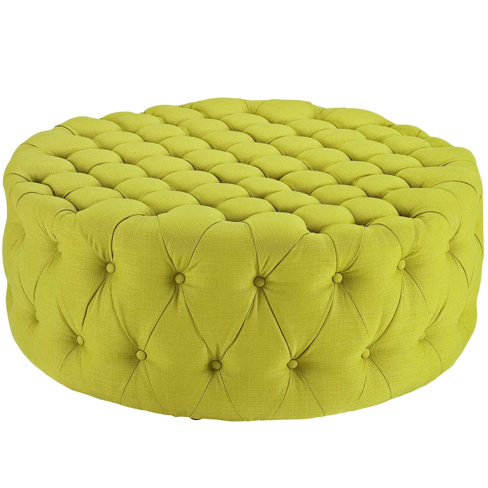 Amour Upholstered Fabric Ottoman by Modway