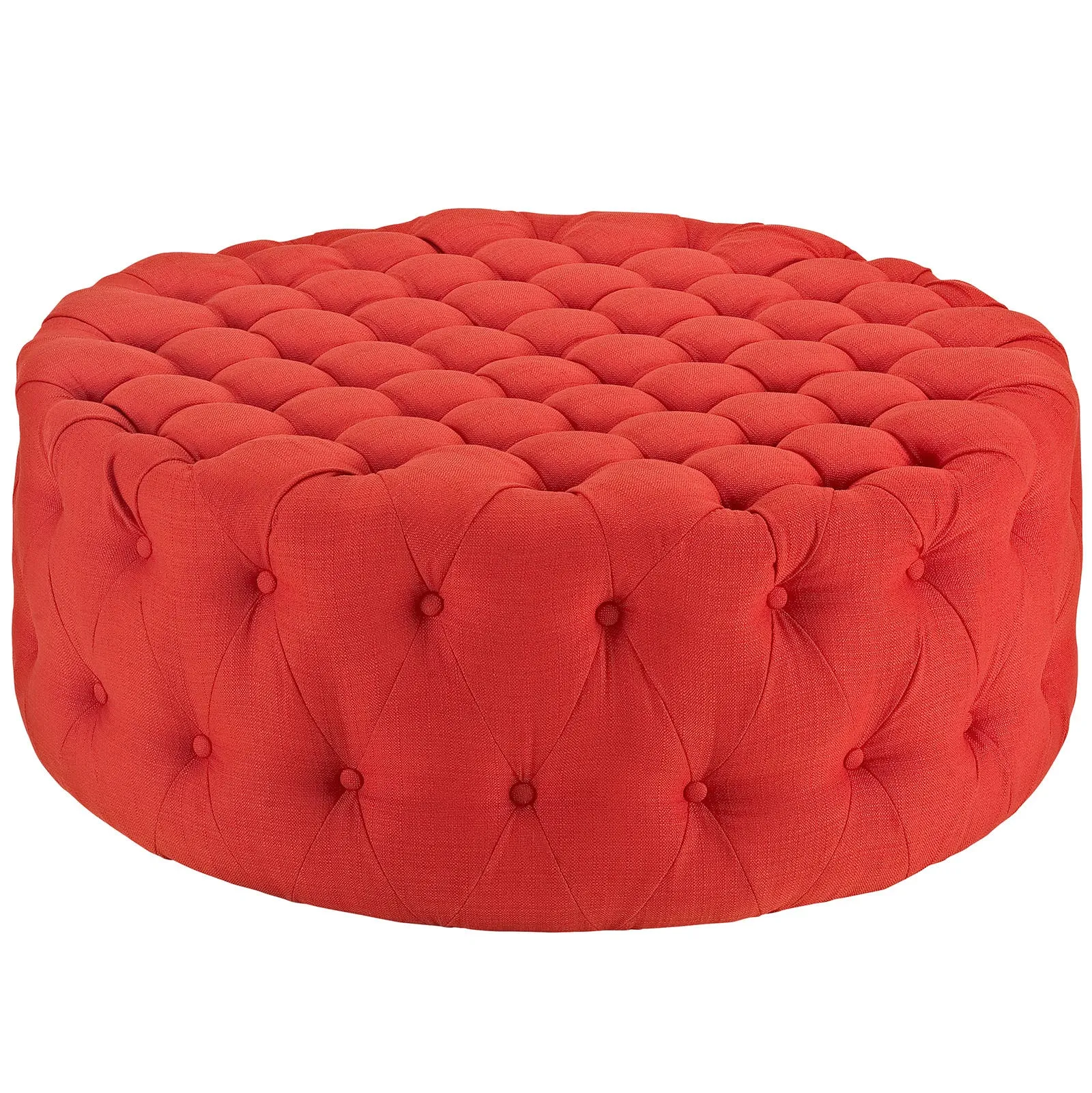 Amour Upholstered Fabric Ottoman by Modway