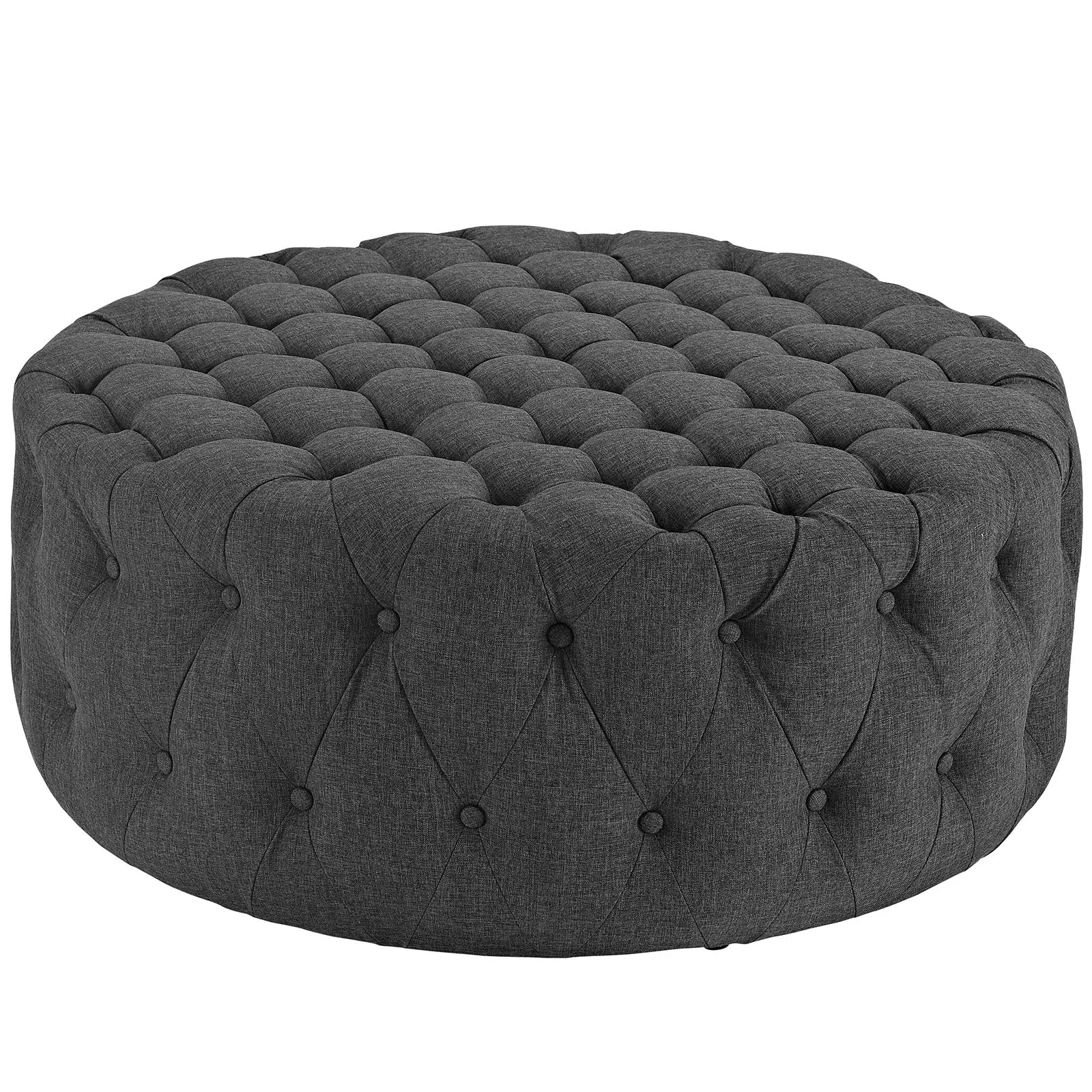 Amour Upholstered Fabric Ottoman by Modway