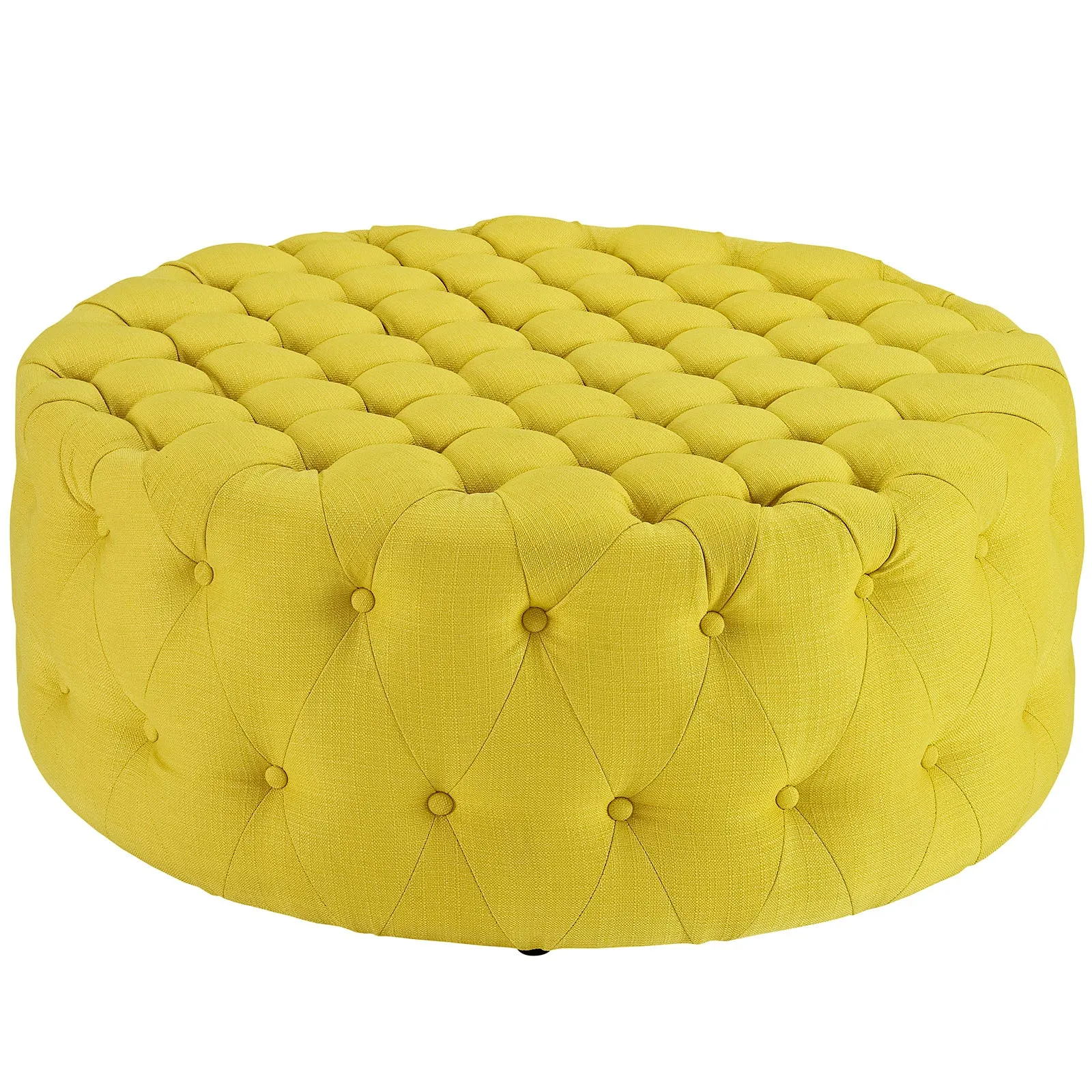 Amour Upholstered Fabric Ottoman by Modway