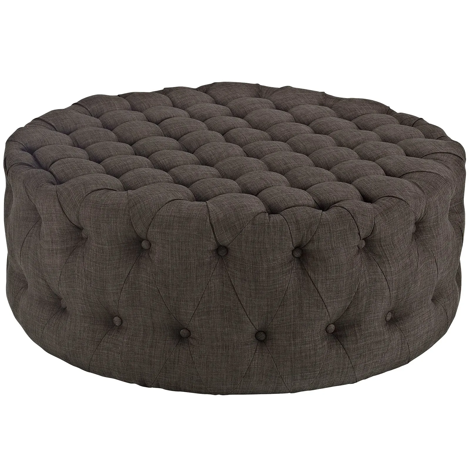 Amour Upholstered Fabric Ottoman by Modway