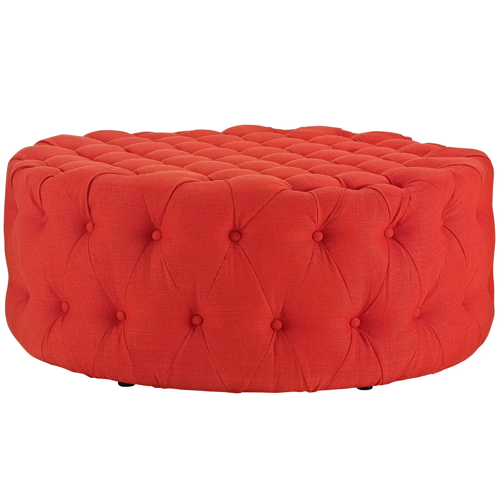 Amour Upholstered Fabric Ottoman by Modway