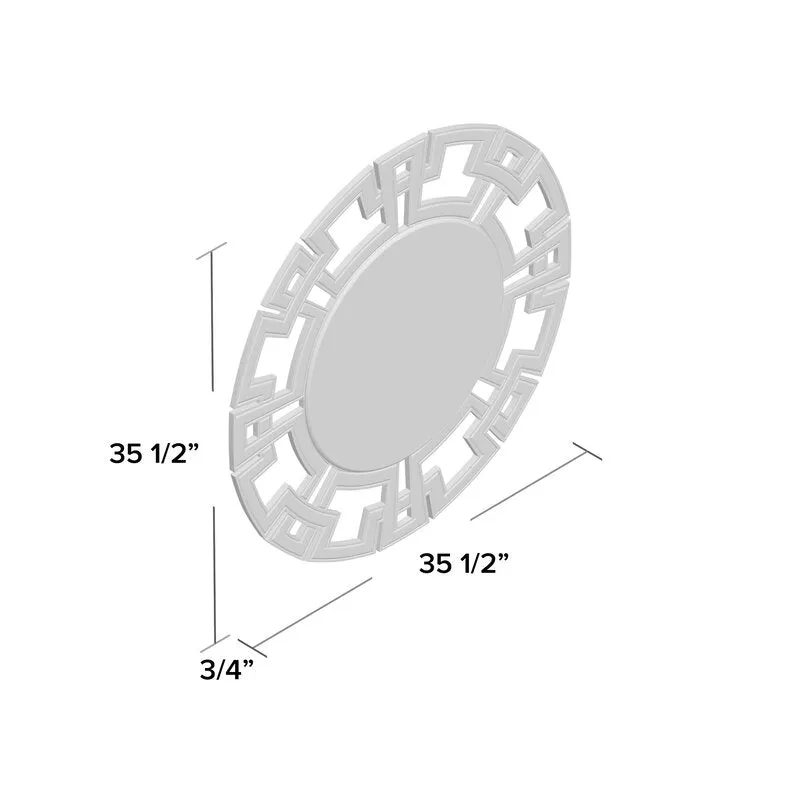 Andmo Round Beveled Novelty Accent Mirror