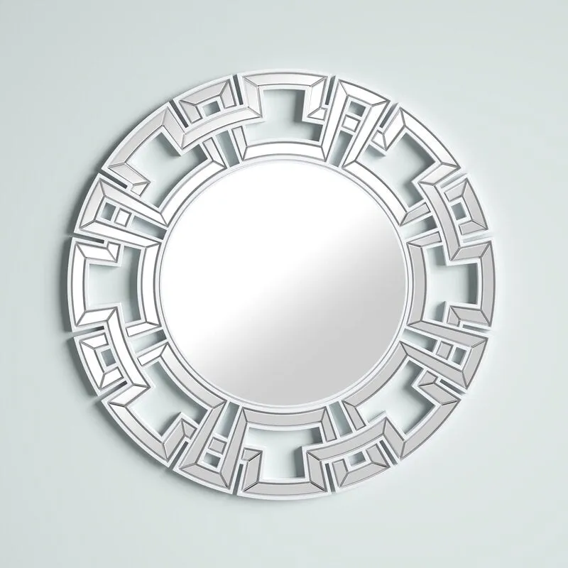 Andmo Round Beveled Novelty Accent Mirror