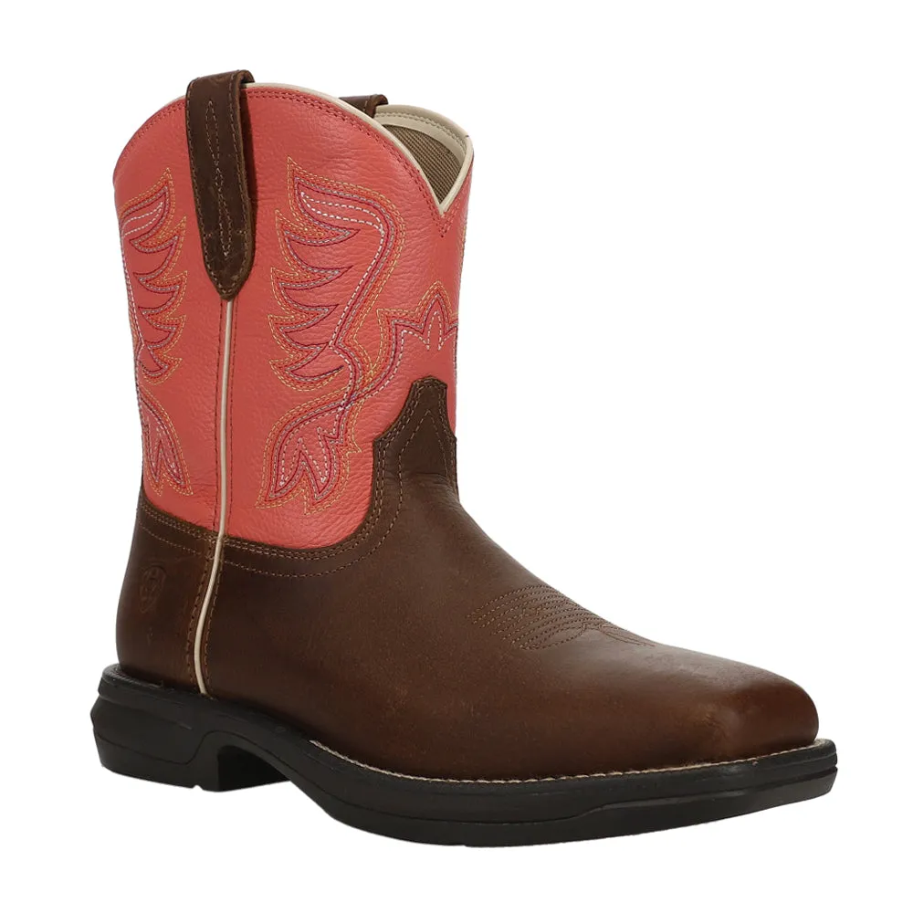 Anthem Shortie Myra Embroidered Square Toe Cowboy Boots