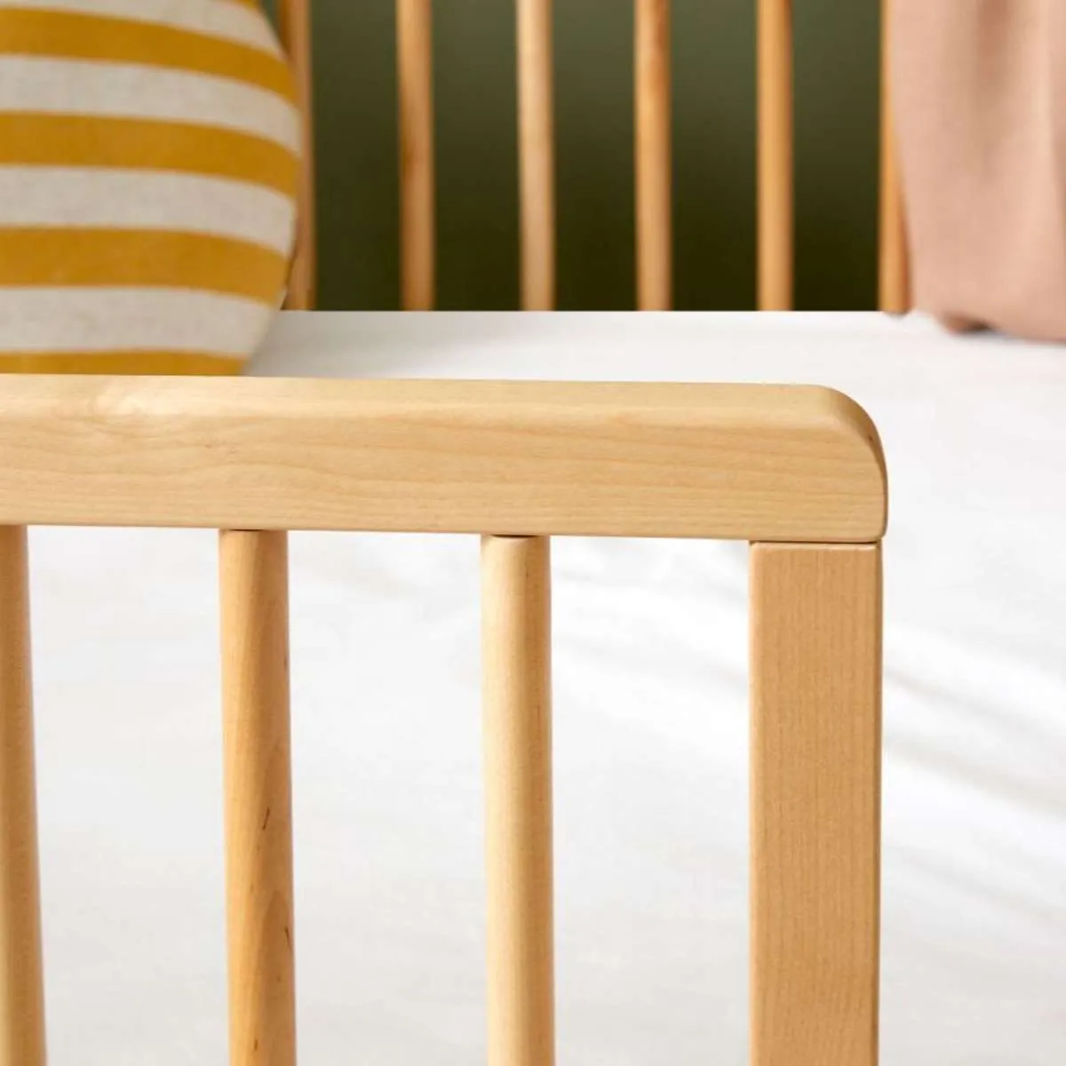 Aspen Cot Toddler Bed Half Frame - Natural Birch