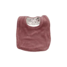 Bee & Dee Mauve Floral Knot Velour Bib