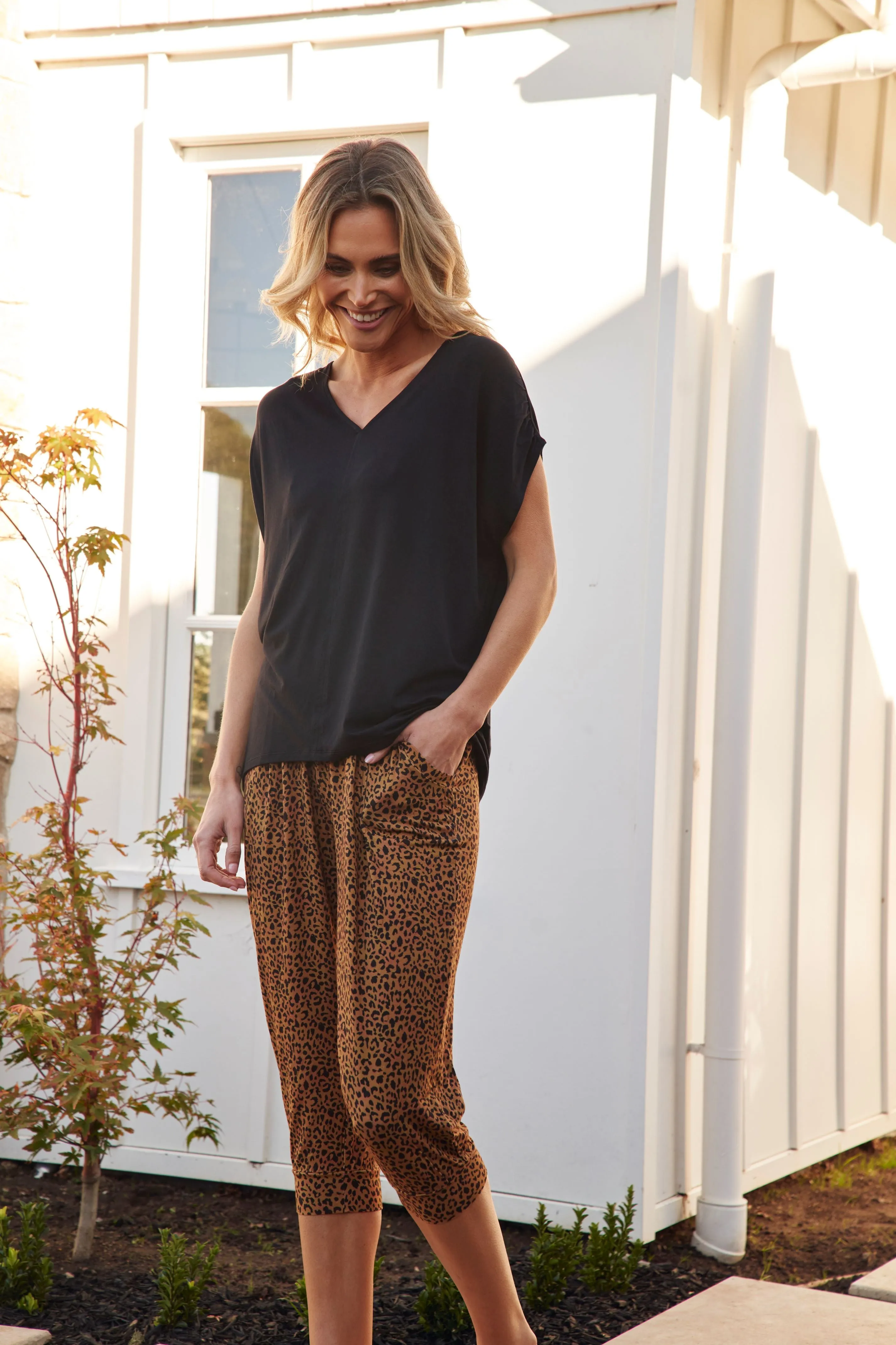 Betty Basics Tokyo 3/4 Pant Wild Print