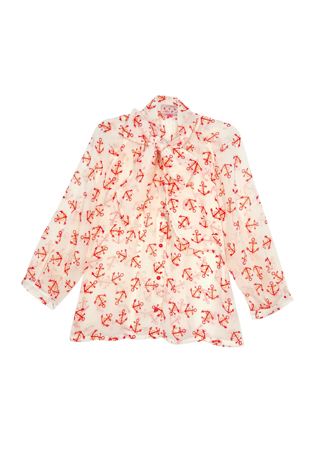 Big Bow Blouse - Anchors