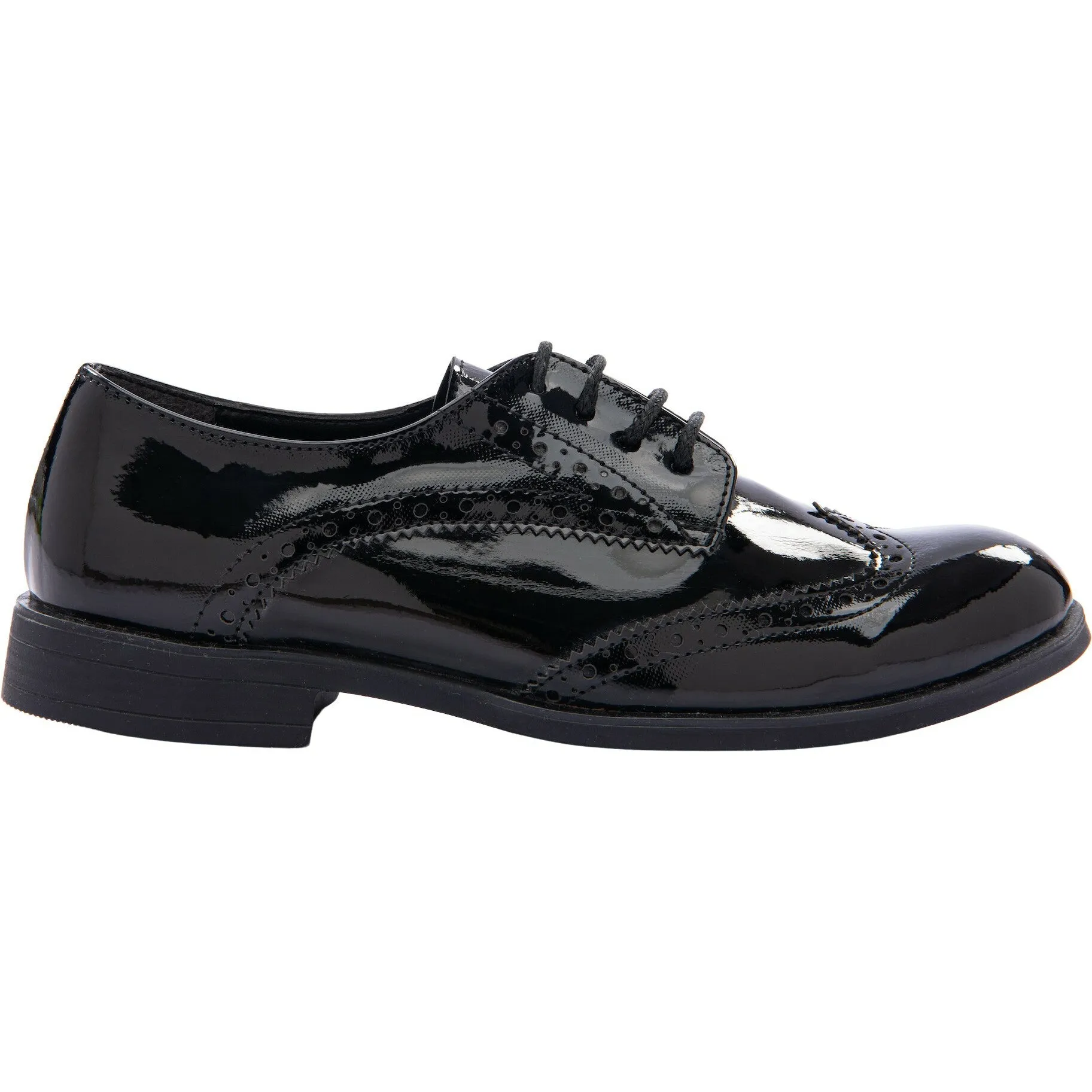 Black Patent Brogue Dress Shoes