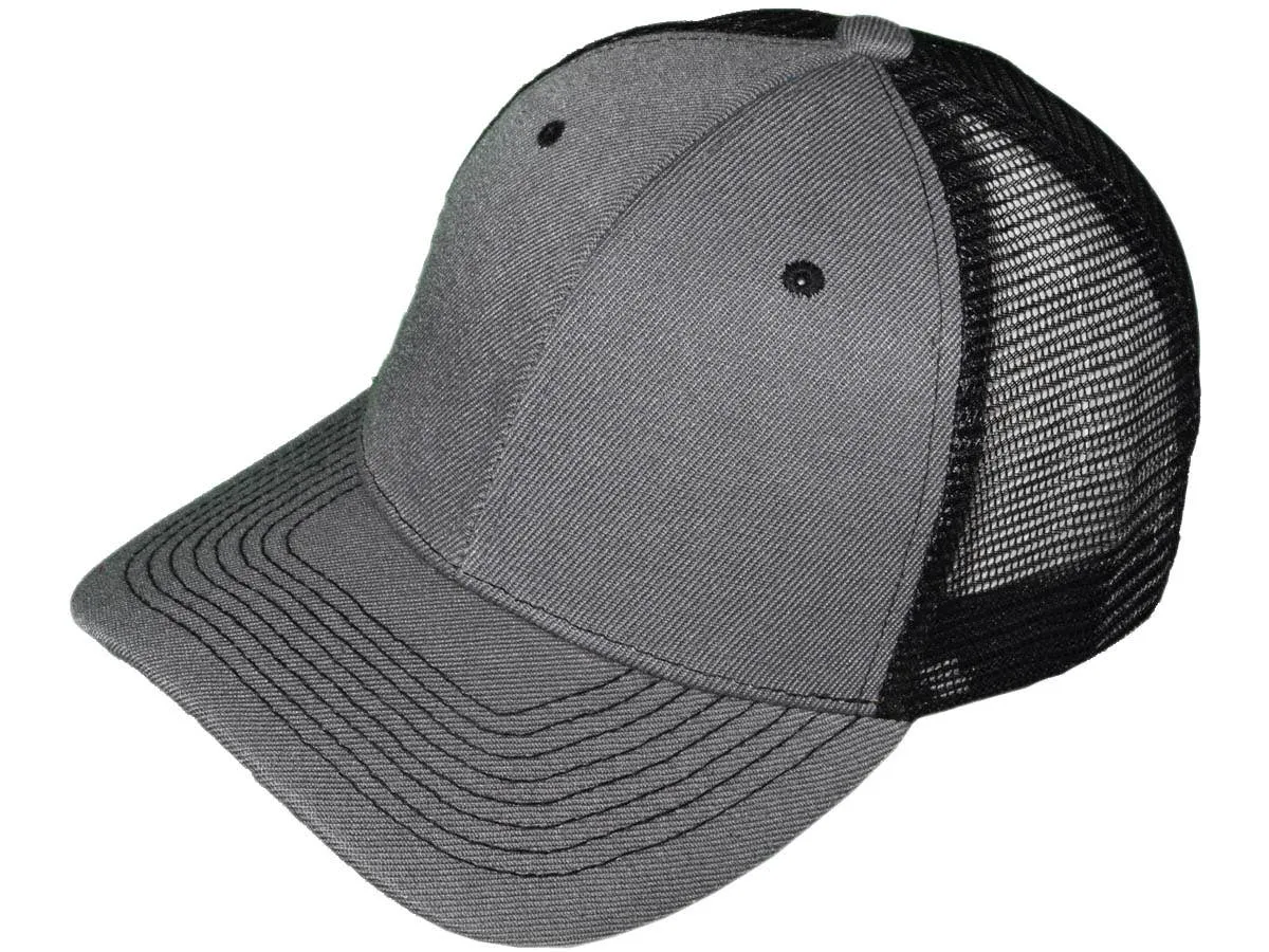 Blank Trucker Hats - Structured Mesh BK Caps