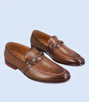 BM4116-KHAKI-Men Formal Slip-on's