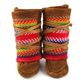 Brenda Dowedoff Louis Riel Sash Infant Moccasins