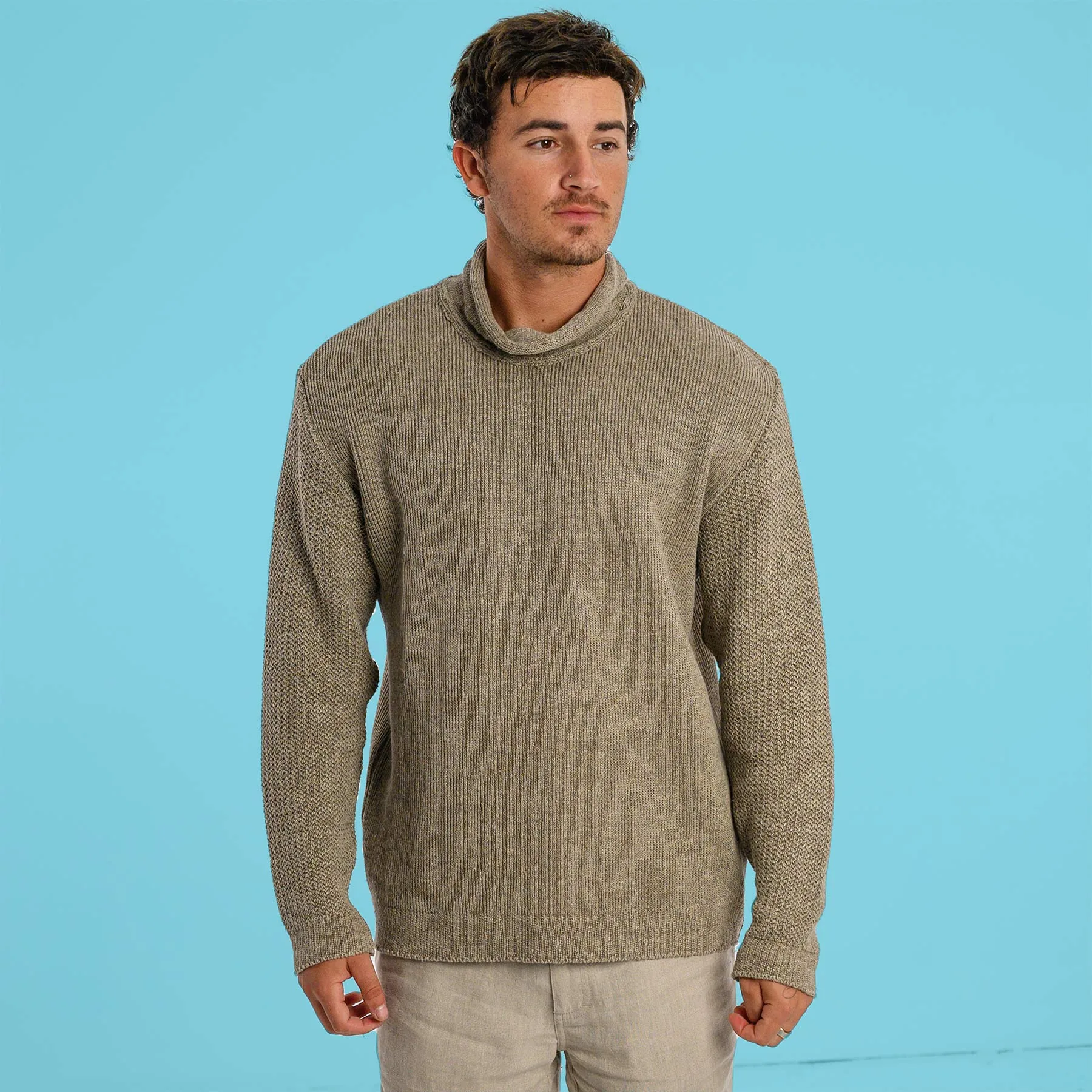 BRUGES 100% Organic Belgian Linen Heritage Sweater (Unisex)