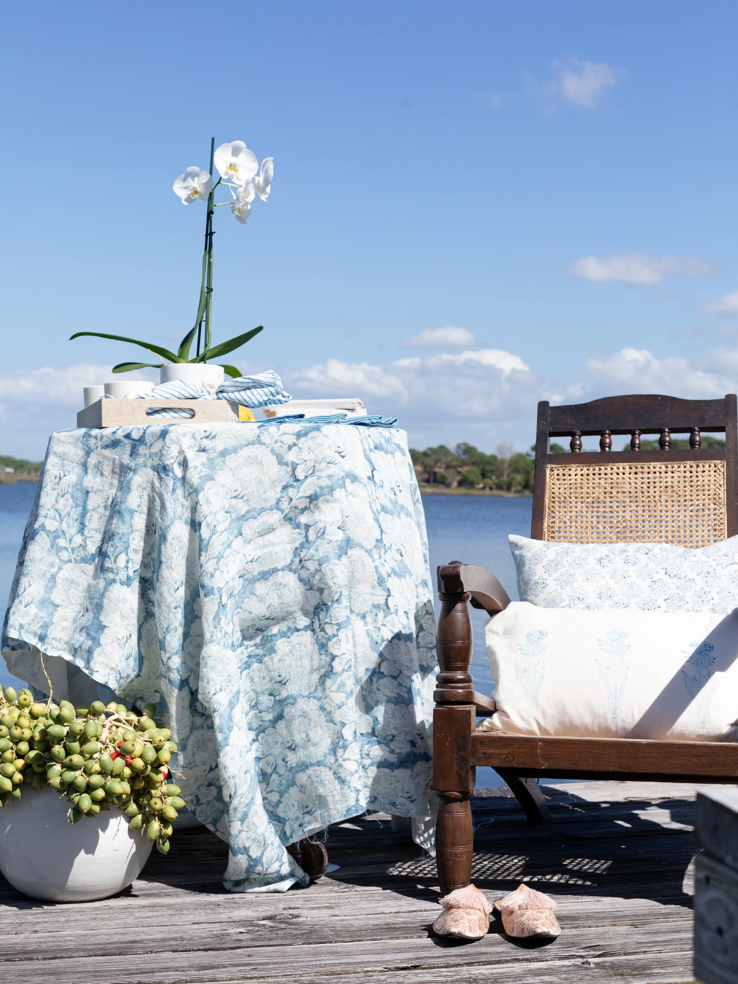 Cabbage Rose Tablecloth