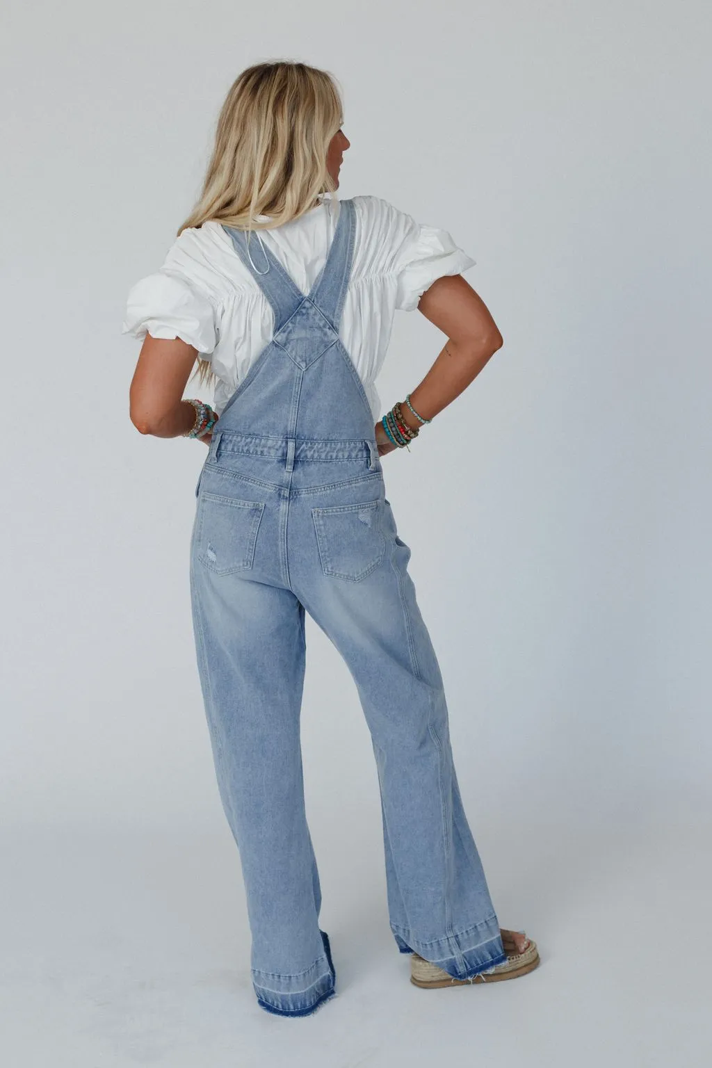 Cali Dream Denim Overalls - Light Wash