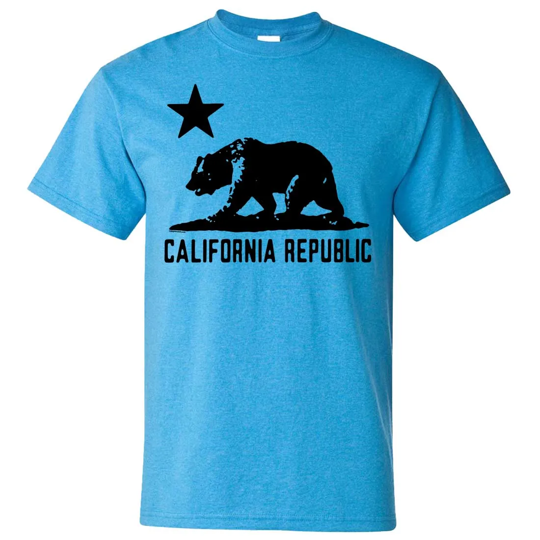 California Flag Oversized Black Silhouette T-shirt/tee