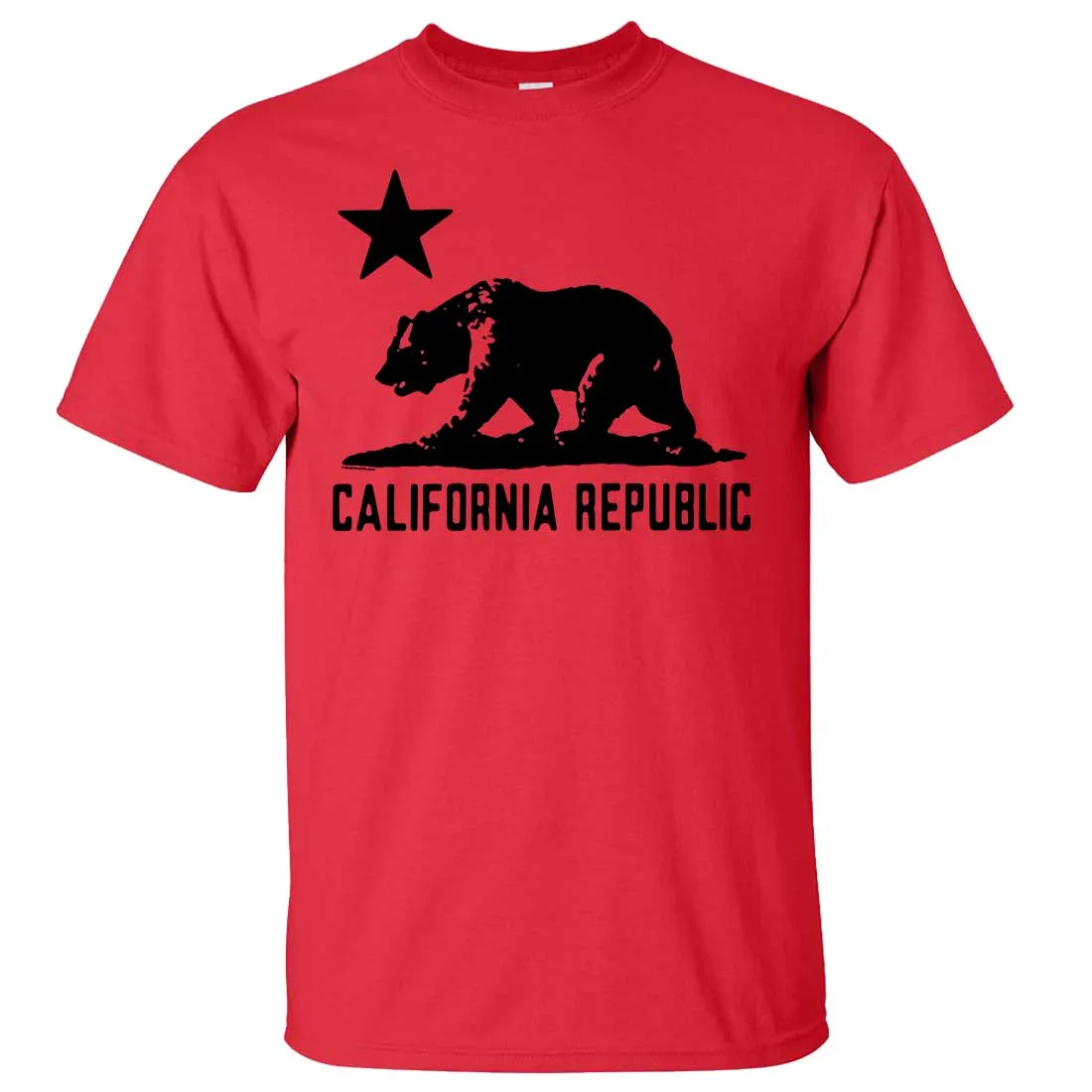 California Flag Oversized Black Silhouette T-shirt/tee