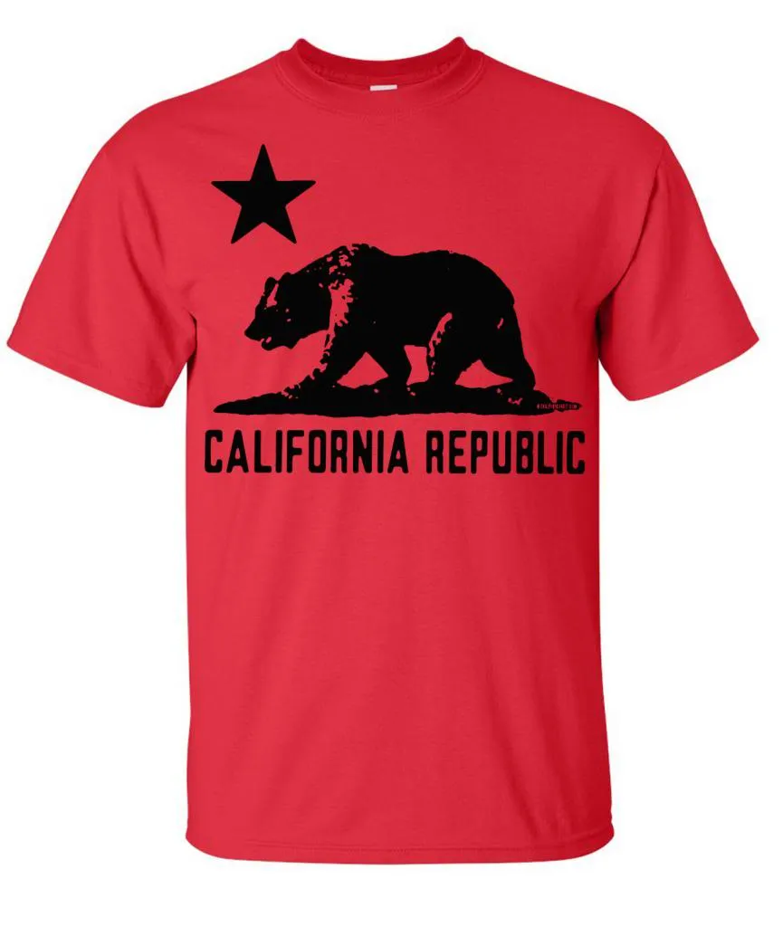 California Flag Oversized Black Silhouette T-shirt/tee