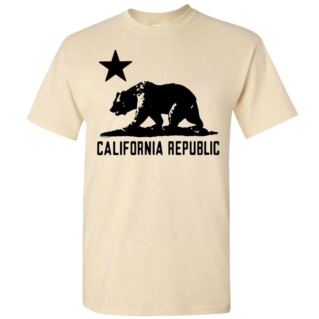 California Flag Oversized Black Silhouette T-shirt/tee