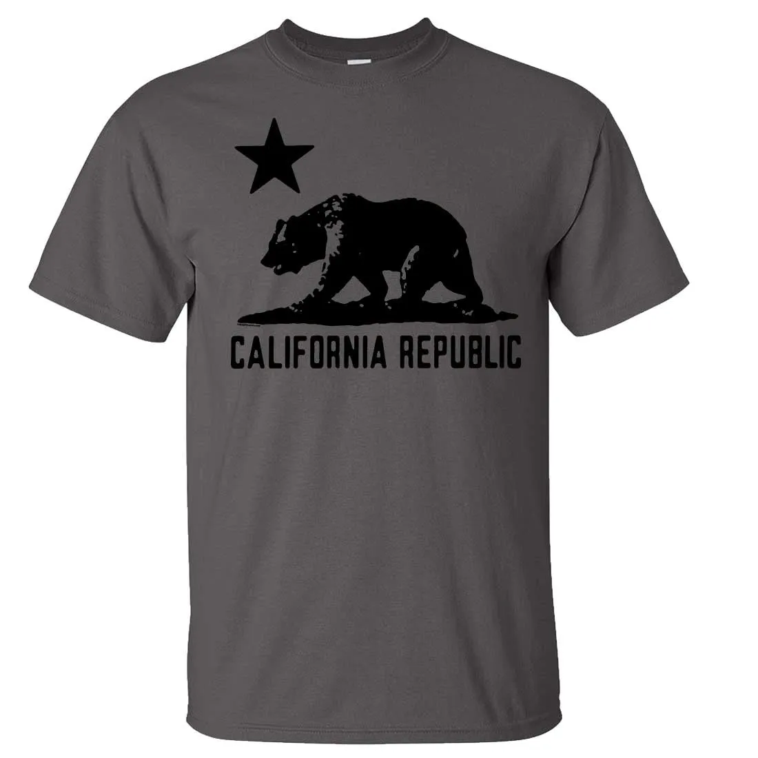 California Flag Oversized Black Silhouette T-shirt/tee