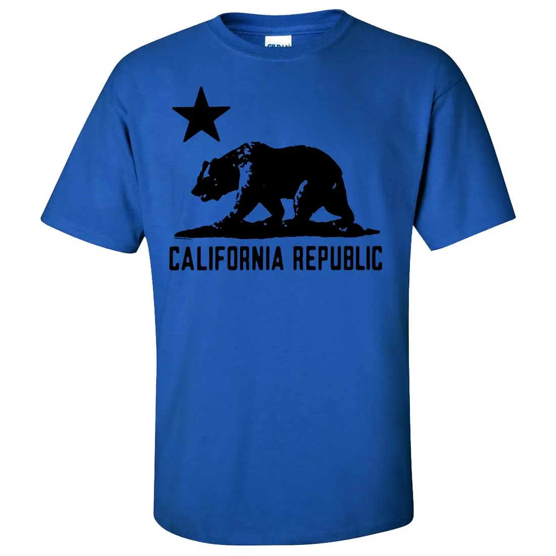 California Flag Oversized Black Silhouette T-shirt/tee