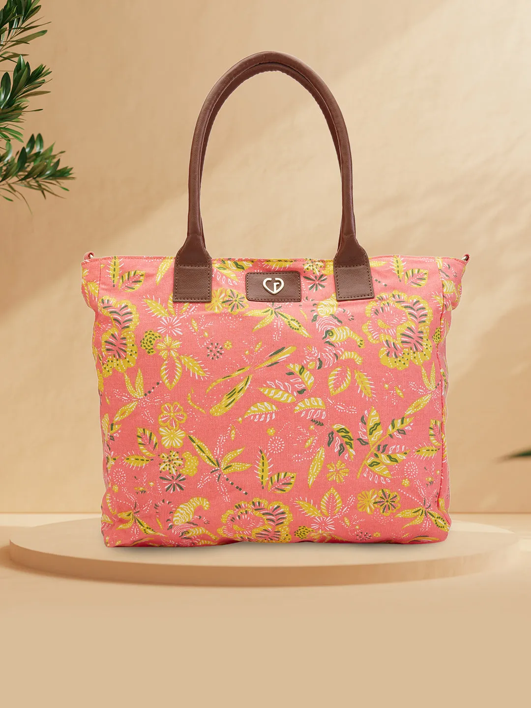 Caprese Hazel Tote Large Coral