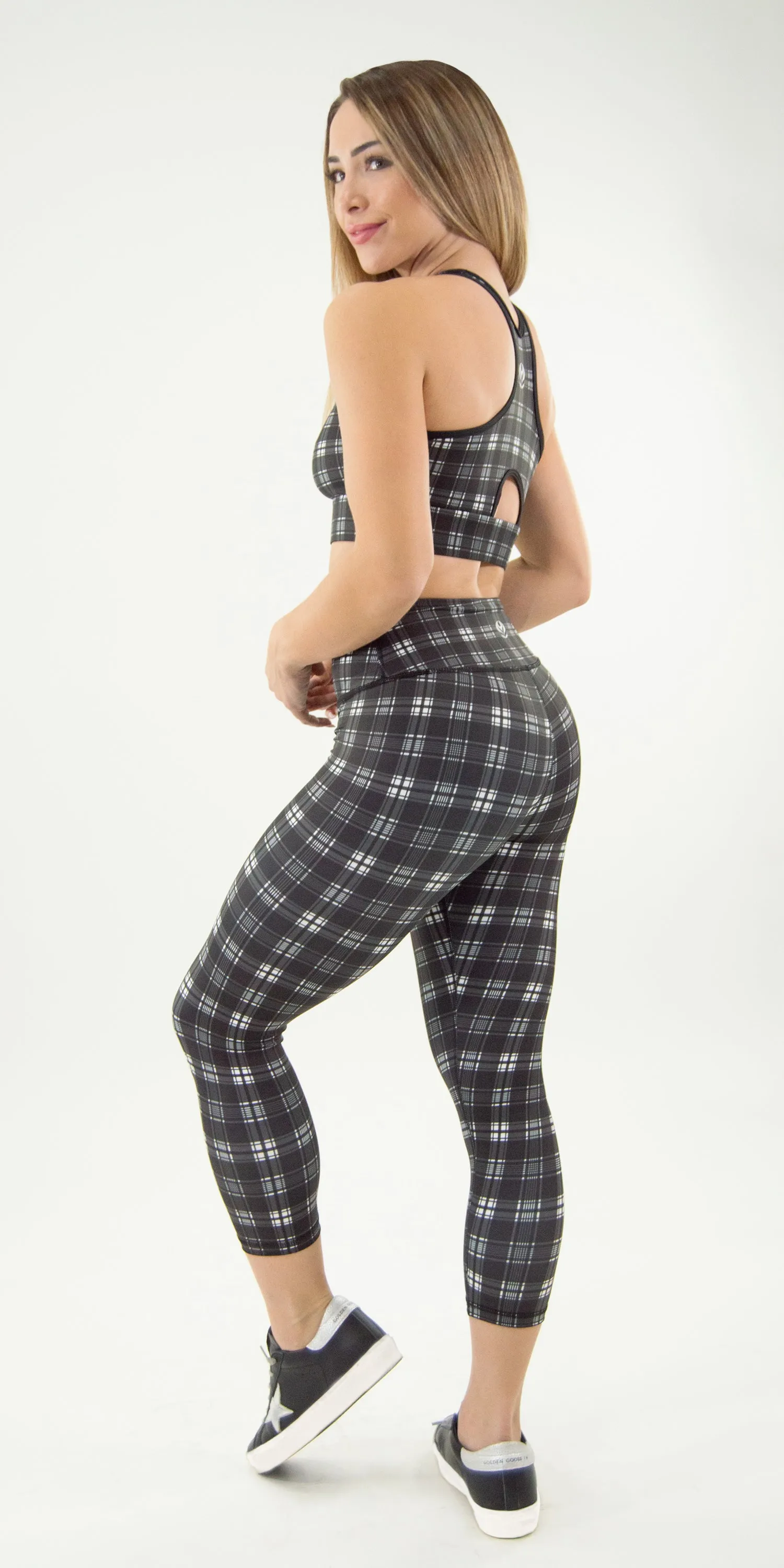 Carbon Plaid - Legging