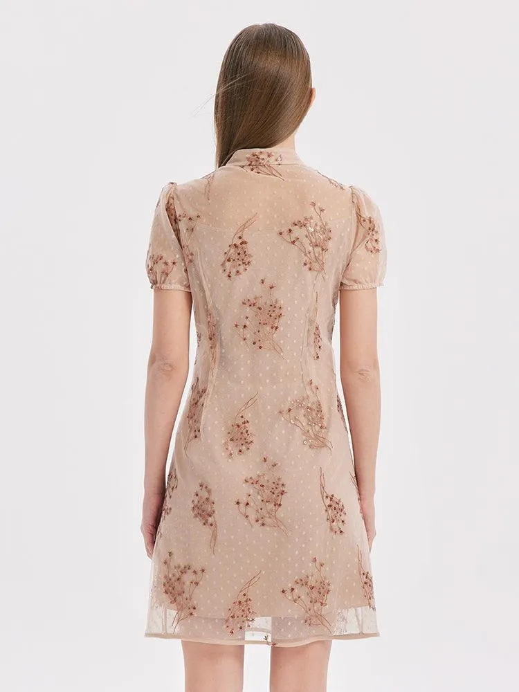 Cheongsam Embroidery Dress