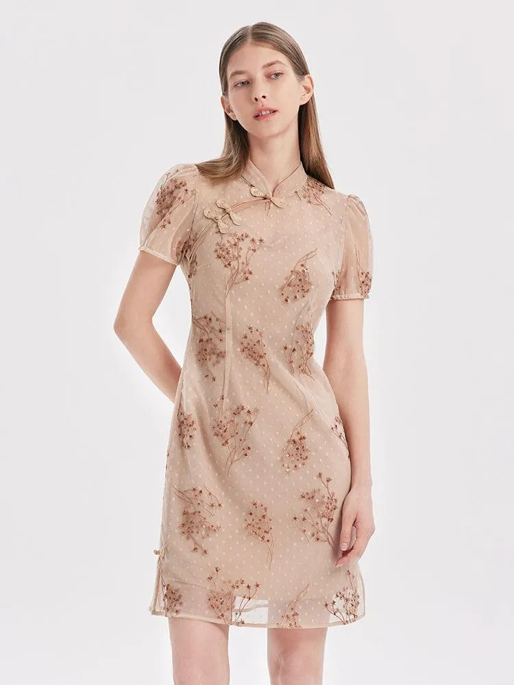 Cheongsam Embroidery Dress