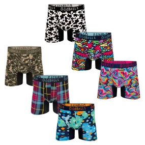 Collector's Bundle - Mens Bamboo Boxer Shorts 6 Pack Bundle