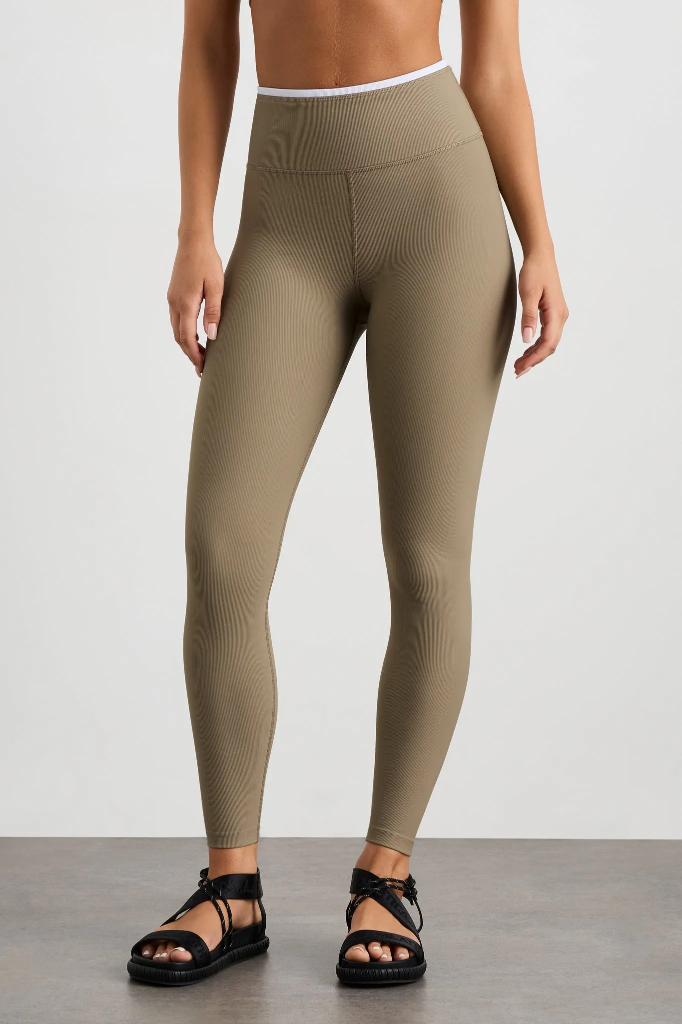 Contrast Ribbed Full Length Legging 203