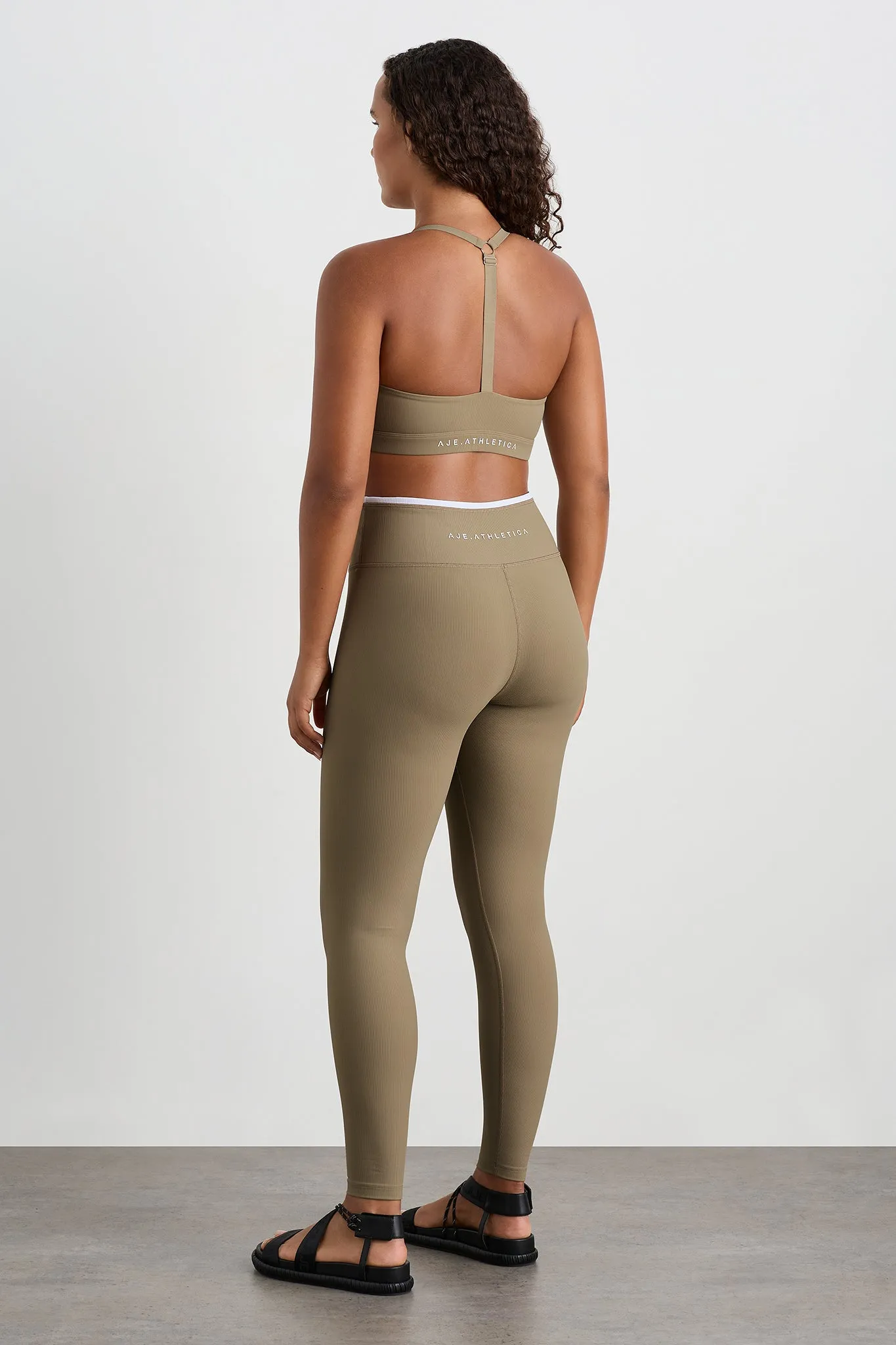 Contrast Ribbed Full Length Legging 203