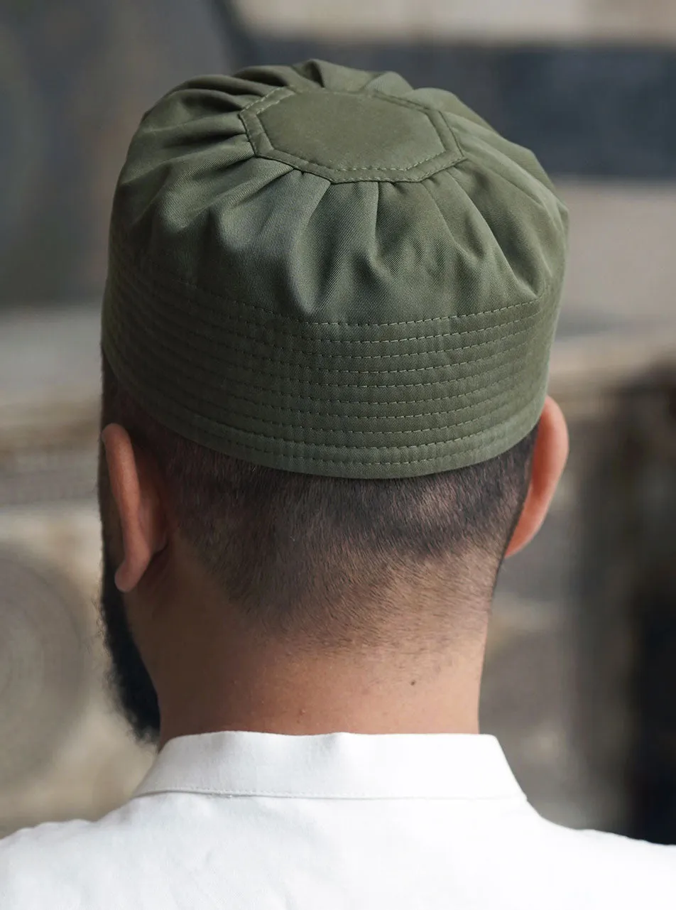 Cotton and Lyocell Pleated Hat