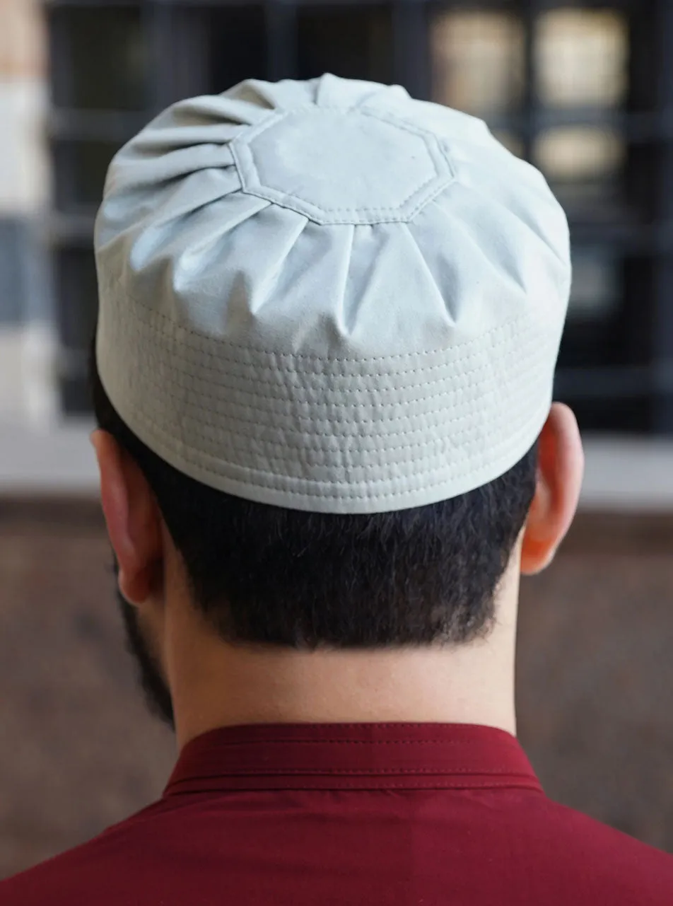 Cotton Pleated Kufi Hat