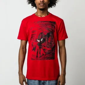 Crawling Through Web Red Tee