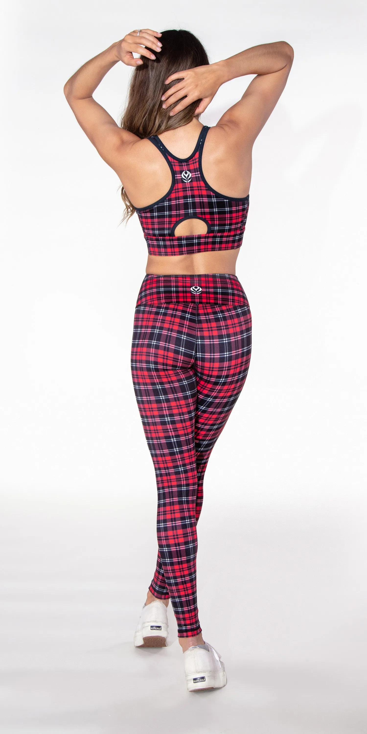 Crimson Plaid - Legging