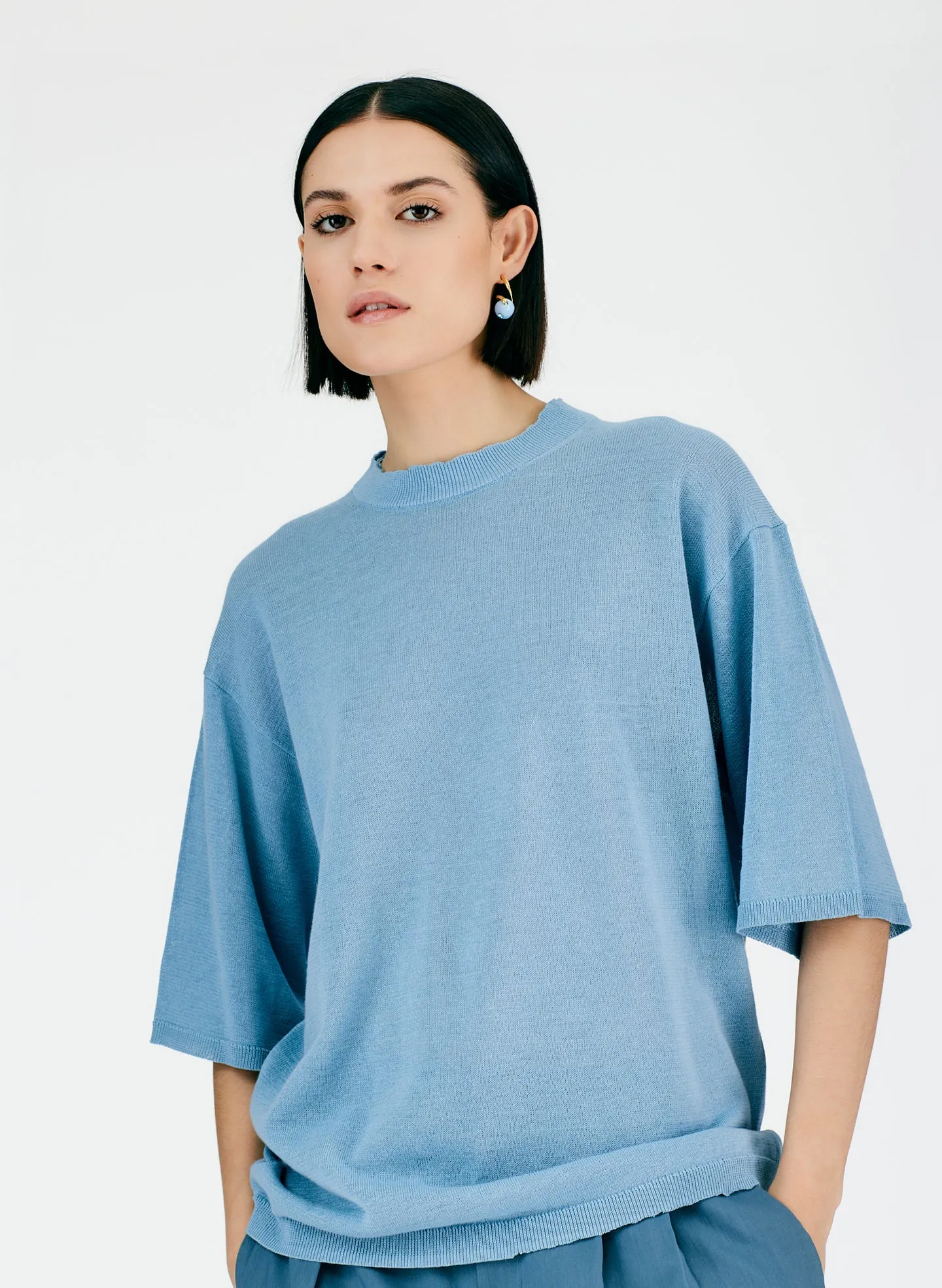 Crispy Cotton Oversized Easy T-Shirt