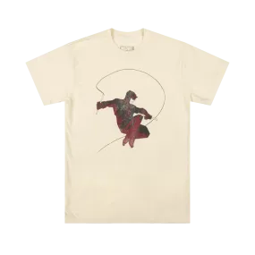 Daredevil Leaping With Baton Natural Tee